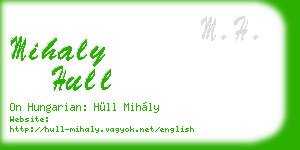mihaly hull business card